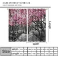 Blooming Floral Curtain, Spring Cherry Blossom Park And Flower Tree