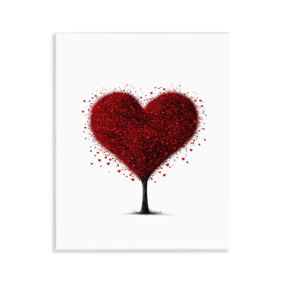 Stupell Industries Blooming Heart Tree Wall Plaque Art, design by Christine Simpson Art