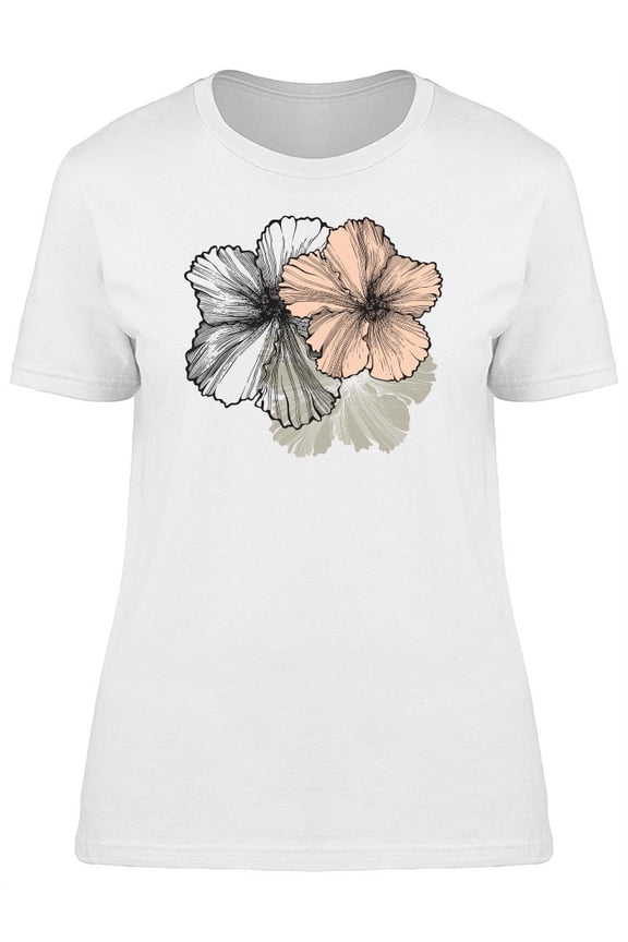 Blooming Hibiscus Flower Tee Women's -Image by Shutterstock