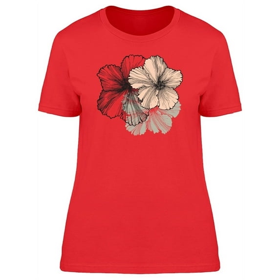Blooming Hibiscus Flower Tee Women's -Image by Shutterstock