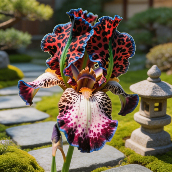 Blooming Iris for Landscape Beds, Walkway Edges and Planters-Easy Care-Low Maintenance-Ideal for Plant Pots & Planters