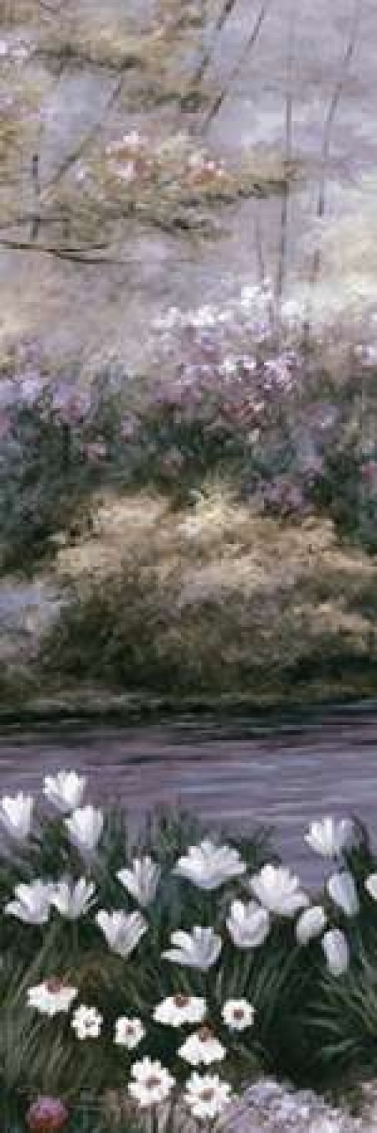 Blooming Isle Panel II Canvas Art - Diane Romanello (12 x 36)