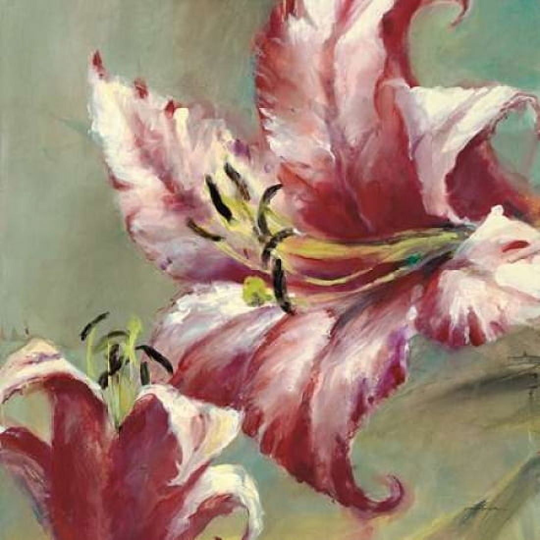 Blooming Lily Canvas Art - Brent Heighton (24 x 24)