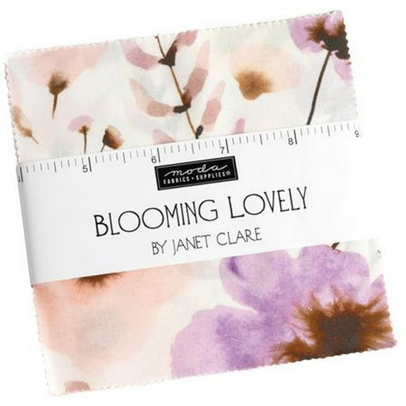 Blooming Lovely Charm Pack by Janet Clare; 42 - 5" Precut Fabric Quilt Squares