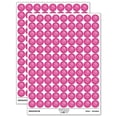 thumbnail image 1 of Blooming Open Rose Flower Outline 200+ Round Stickers - Hot Pink - Matte Finish - 0.50" Size, 1 of 3