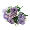thumbnail image 1 of Blooming Paradise Artificial Fake Flowers Plants Silk Hydrangea Arrangements Wedding Bouquets Decorations Plastic Floral Home Kitchen Garden Party Festival Bar DIY, 1 of 8