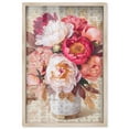 thumbnail image 1 of Blooming Peonies Rue Shadowbox Print Floral Wall Decor by Art Remedy, Blonde Frame, 24 x 36, 1 of 7