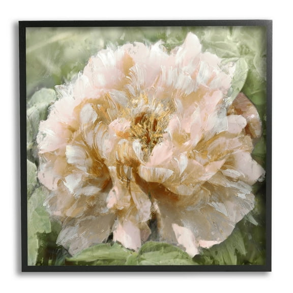 Blooming Puffy Flower Nature Botanical & Floral Graphic Art Black Framed Art Print Wall Art
