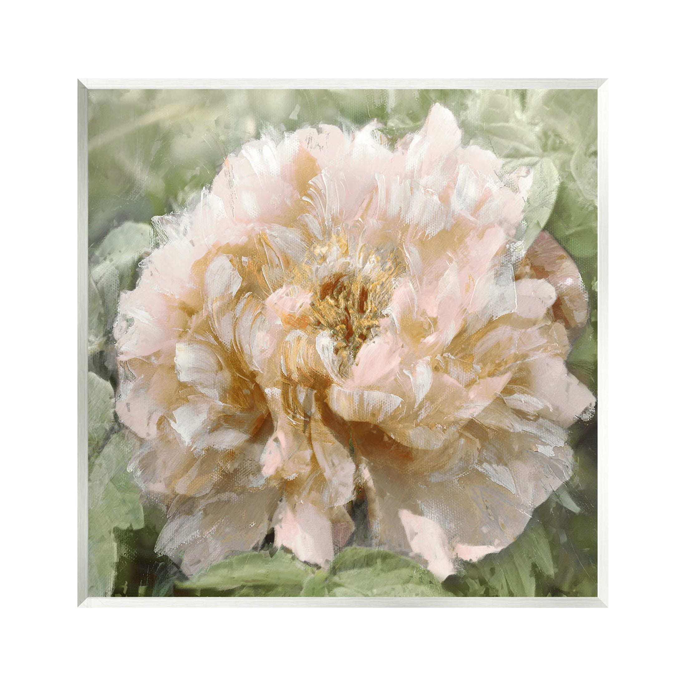 Blooming Puffy Flower Nature Botanical Art Print on MDF Wood