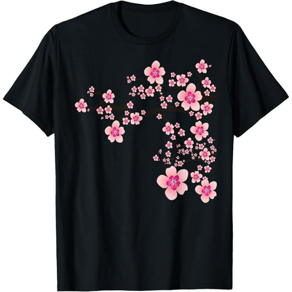 Blooming Sakura Japan Cherry Blossom Flower Delight T-Shirt