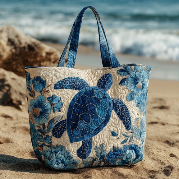 Blooming Sea Way Quilted Tote
