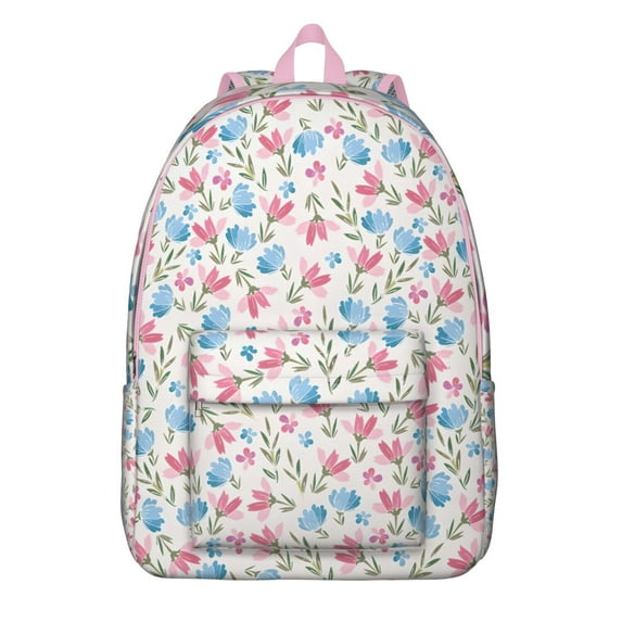 Blooming Sunflower Floral Print Backpack with Protective Padding, Spacious School and Office Bookbag, Quality Zippers, Gratitude Gift