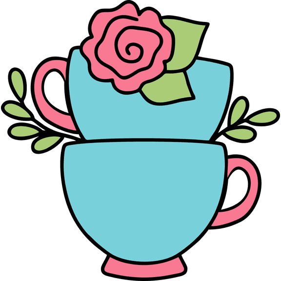 Blooming Tea Stack Cookie Cutter & Stamp