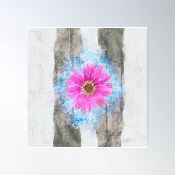 Blooming Timber Poster Wall Art, Modern Wall Decor For Living Room Bedroom, 30x30 UNFRAMED