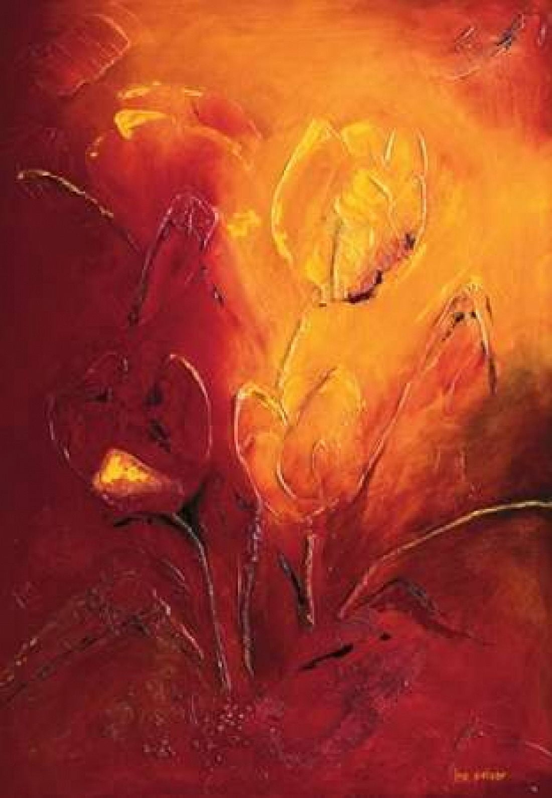 Blooming Tulips bouquet III Canvas Art - Ine Pelzer-Janssen (20 x 28)