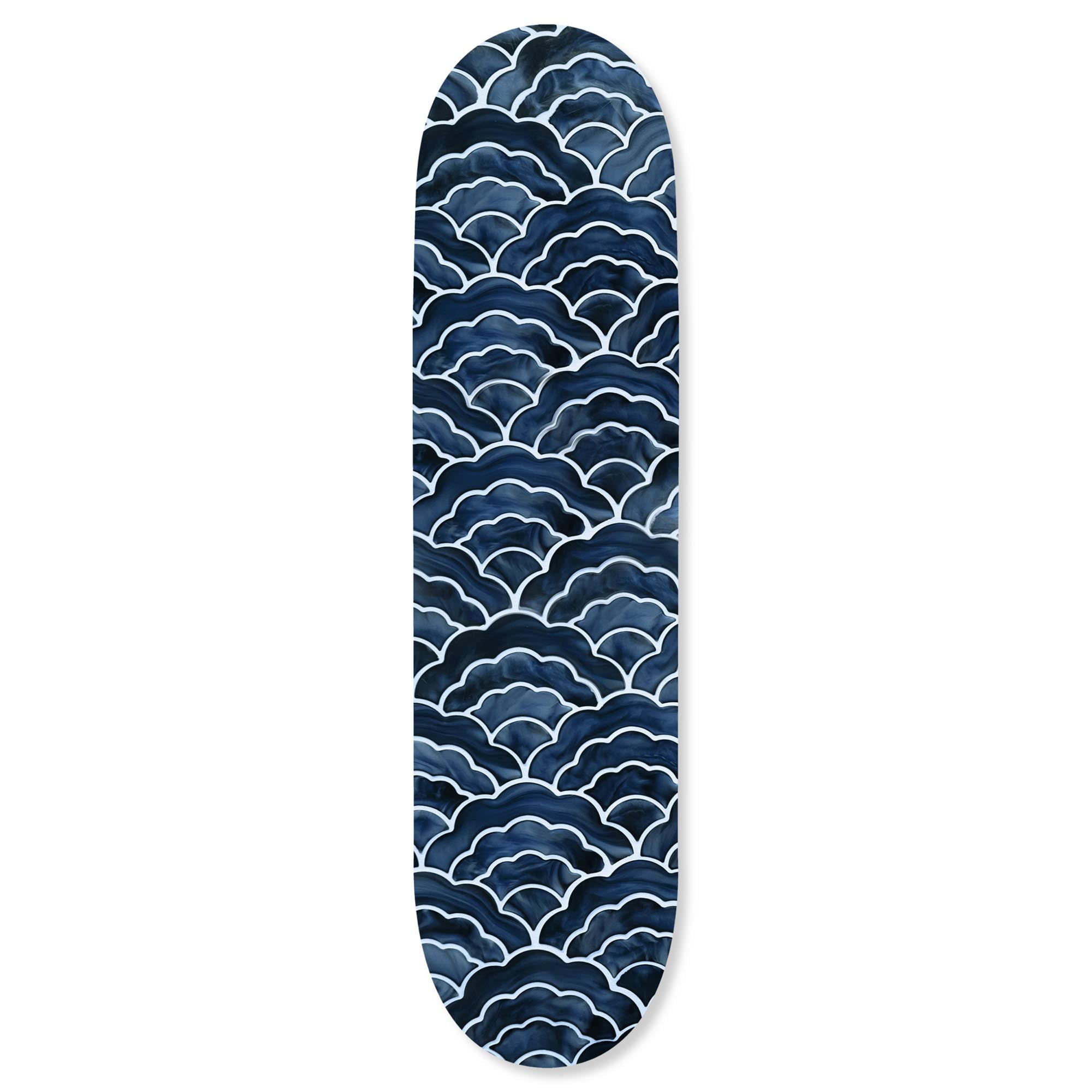 Blooming Waves Skateboard, Acrylic Wall Art Die-Cut Easy-to-Hang