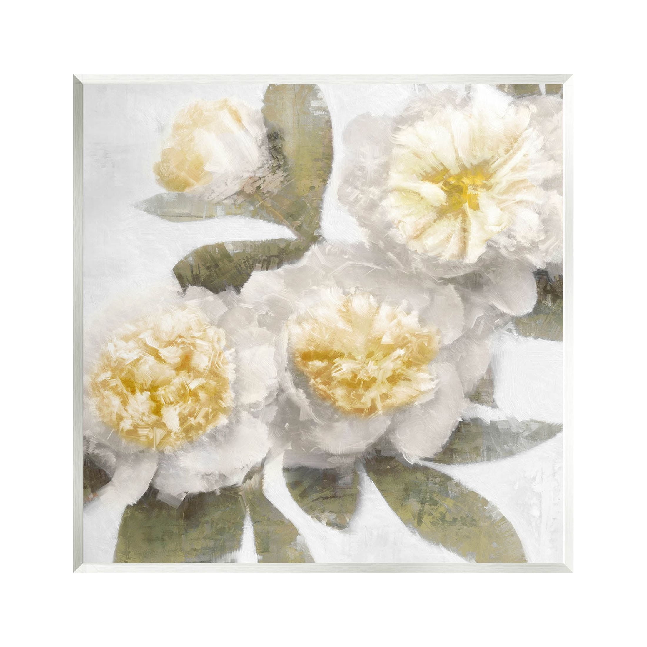 Blooming Yellow Peony Flower Petals Botanical & Floral Graphic Art Unframed Art Print Wall Art