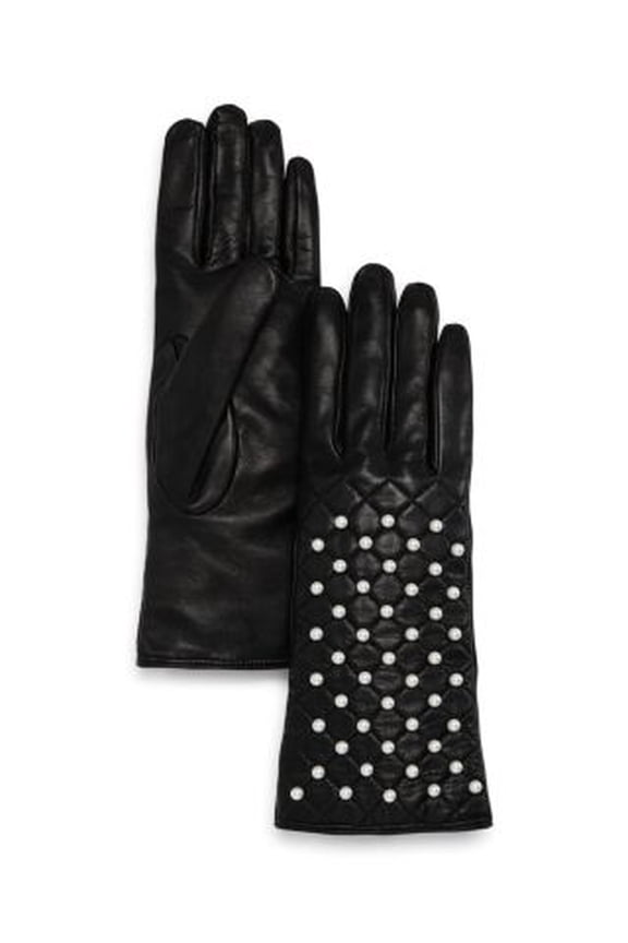 Beaded Leather Gloves MADE IN ITALY 6