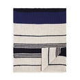 thumbnail image 1 of Bloomingdale's Men's Navy/Taupe Collegiate Stripe Scarf, 1 of 1