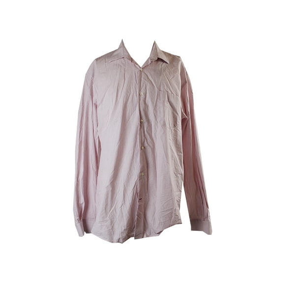 Bloomingdales Mens Red Micro Check Sport Shirt XL