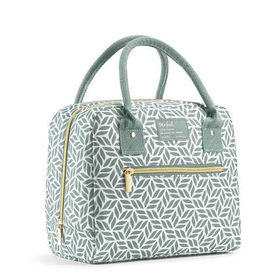 Bloomington Lunch Bag - Sage Tesselating Geo: Insulated Lunchbox Set