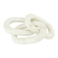thumbnail image 1 of Bloomingville 13"L Decorative Marble Chain Link Figurine, 1 of 8