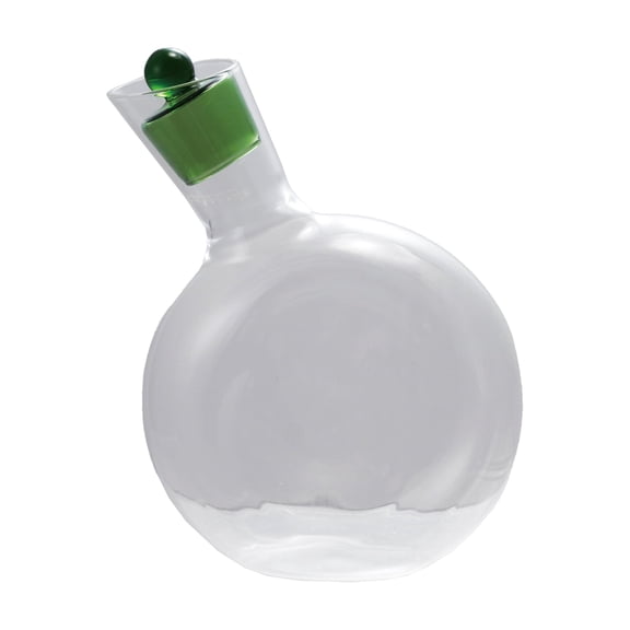 Bloomingville 20-Ounce Glass Cruet with Stopper, Green