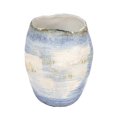 thumbnail image 1 of Bloomingville Azure Round Stoneware Vase, Blue, 1 of 4