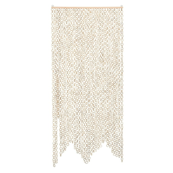 Bloomingville Beige Chain Link Bamboo Curtain