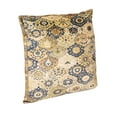 thumbnail image 1 of Bloomingville Cotton Velvet Square Design Pillow, Multicolor, 1 of 5