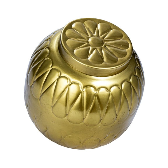 Bloomingville Decorative Embossed Metal Container, Gold