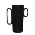 thumbnail image 1 of Bloomingville Decorative Stoneware Flower Vase with Asymmetrical Handles, Black, 1 of 4
