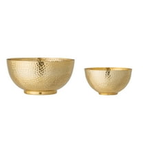 Bloomingville Gold Hammered Metal Bowls (Set of 2)