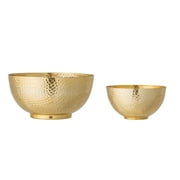 Bloomingville Gold Hammered Metal Bowls Set of 2