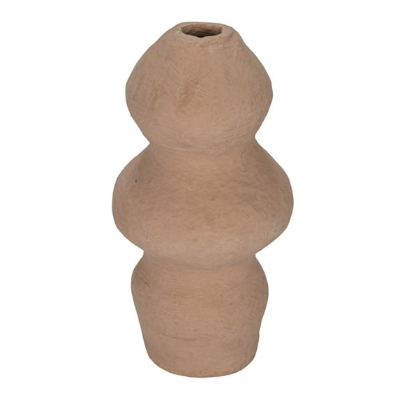 Bloomingville Handmade Large Paper Mch Vase with Dusty Color and Smooth Design, Pink