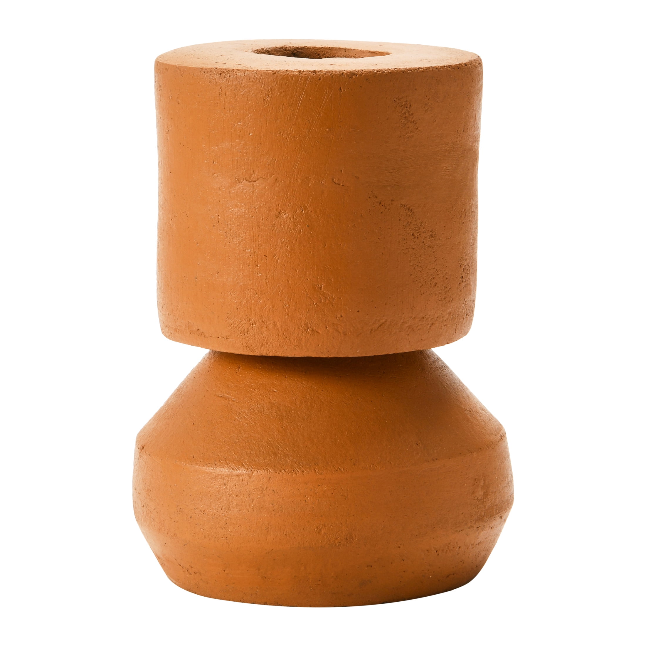 Handmade Terracotta Brown Ceramic Decorative Table Vase