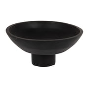 Bloomingville Mango Wood Footed Bowl, Black Finish