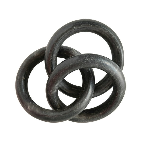 Bloomingville Marble Circle Chain Dcor, Black