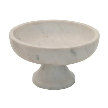 Bloomingville Marble Footed Bowl, White
