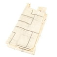thumbnail image 1 of Bloomingville Modern Cotton Curtain Panel with Geometric Embroidery, Ivory and Black, 1 of 3