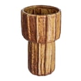 thumbnail image 1 of Bloomingville Modern Pleated Stoneware Vase, Brown, 1 of 5