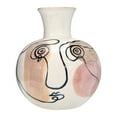 thumbnail image 1 of Bloomingville Multi Color Hand-Painted w/ Face Stoneware Vase, 1 of 14