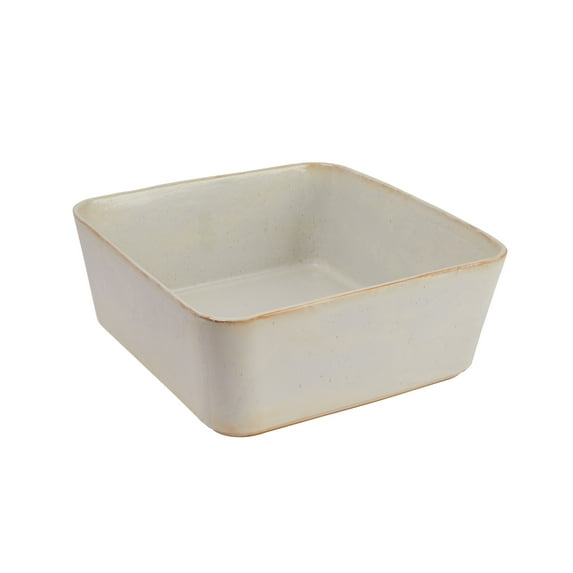Bloomingville Rectangular Stoneware Planter, Ivory Reactive Glaze