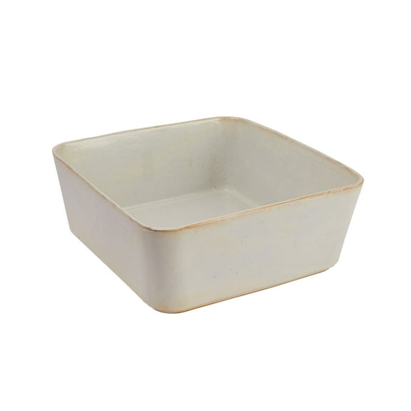 Bloomingville Rectangular Stoneware Planter, Ivory Reactive Glaze