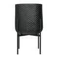 thumbnail image 1 of Bloomingville Round Metal Planter with Chevron Pattern on Stand, Black, 1 of 7