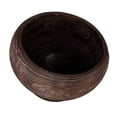 thumbnail image 1 of Bloomingville Round Paulownia Wood Planter, Stained Finish, 1 of 5