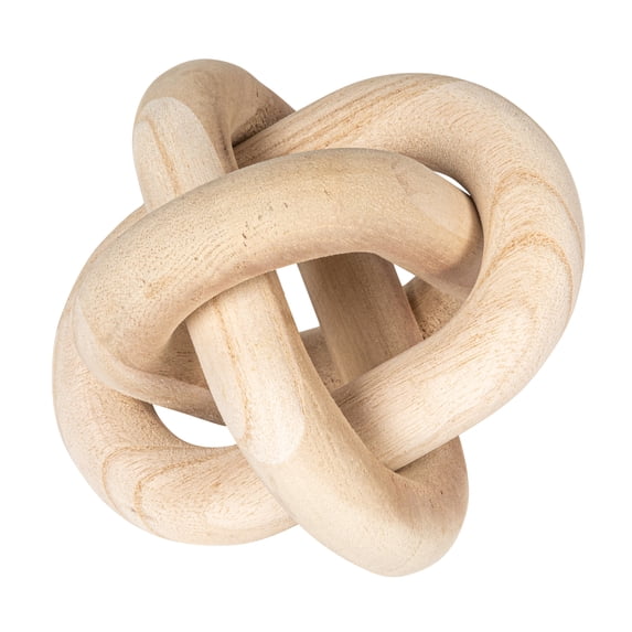 Bloomingville Rustic Pine Wood Chain Link Decor, Natural