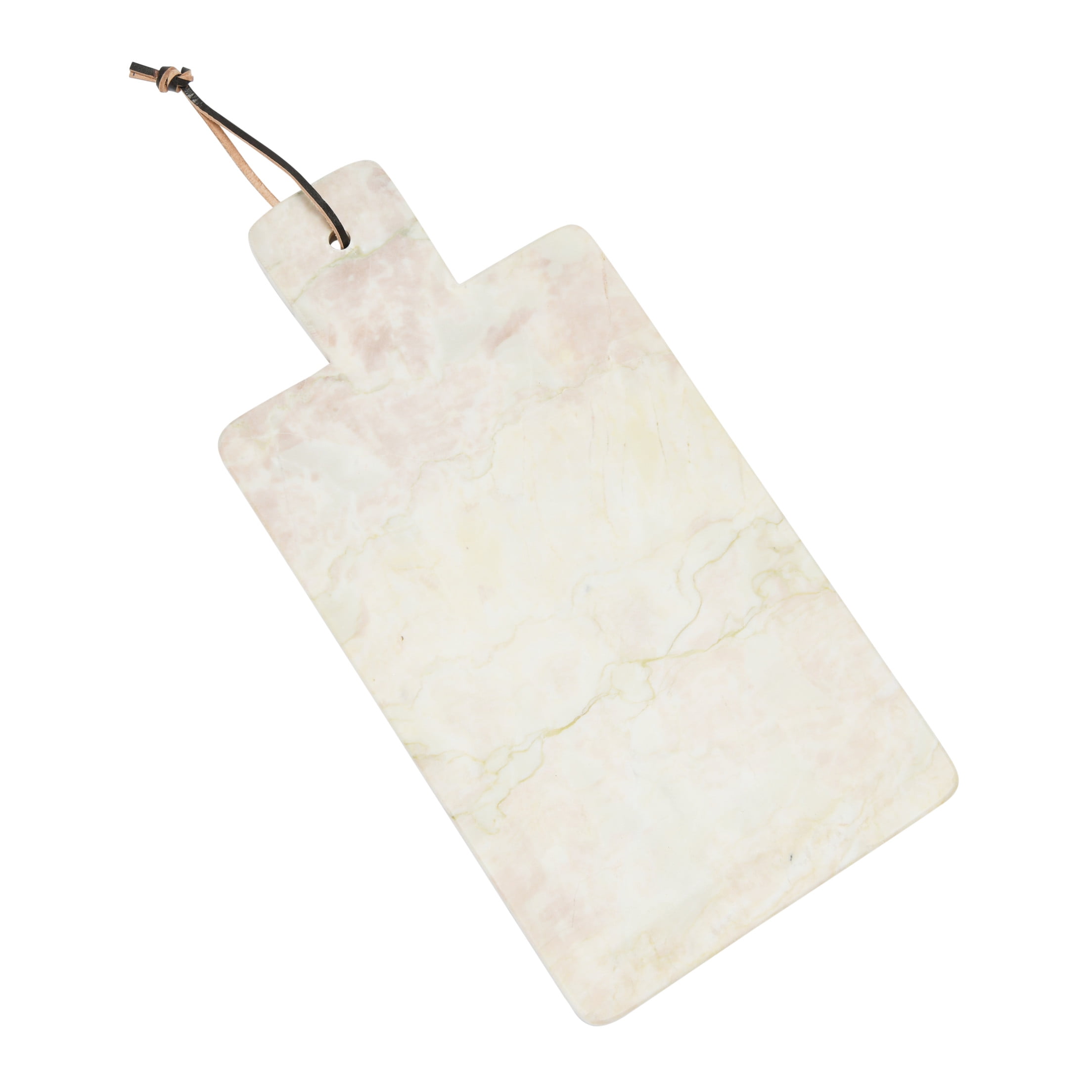 Sage Marble Rectangular Cutting Board with Leather Tie