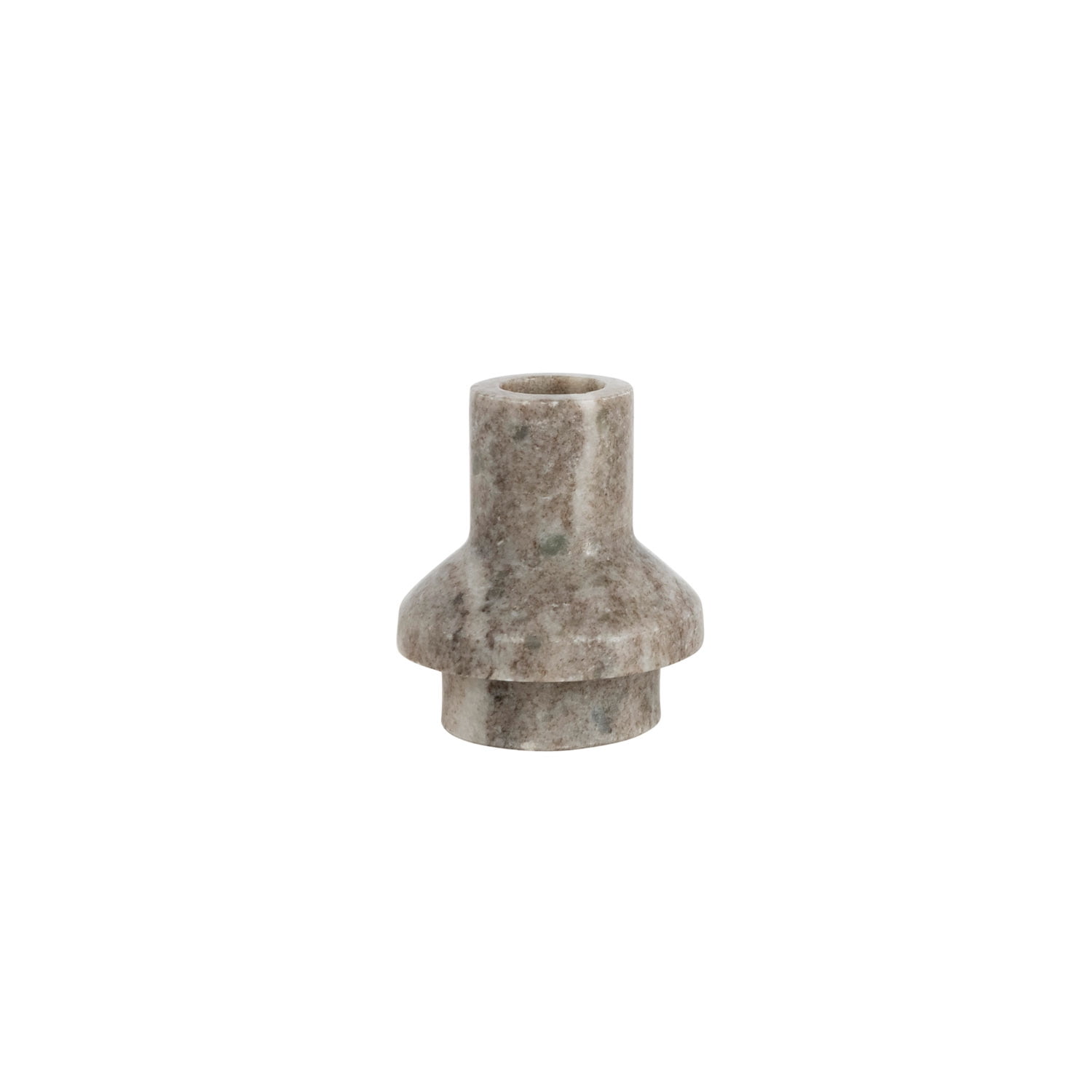 Beige Marble Sleek 3" Taper Candle Holder