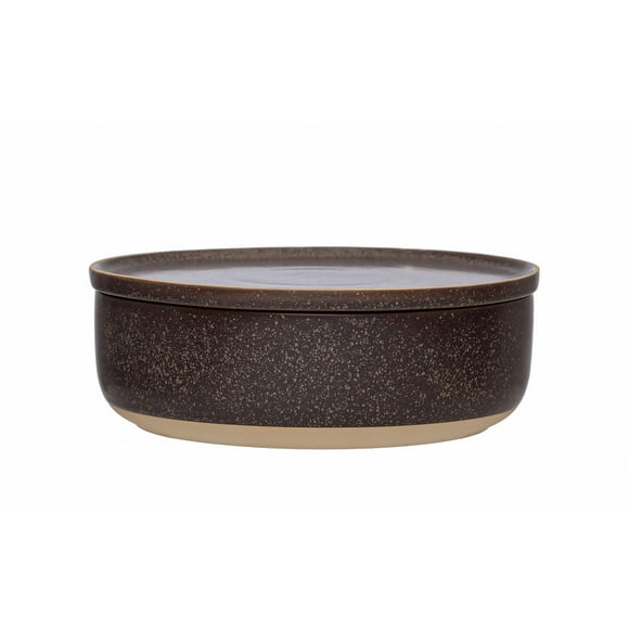 Bloomingville Stoneware Bowl with Lid, Reactive Glaze